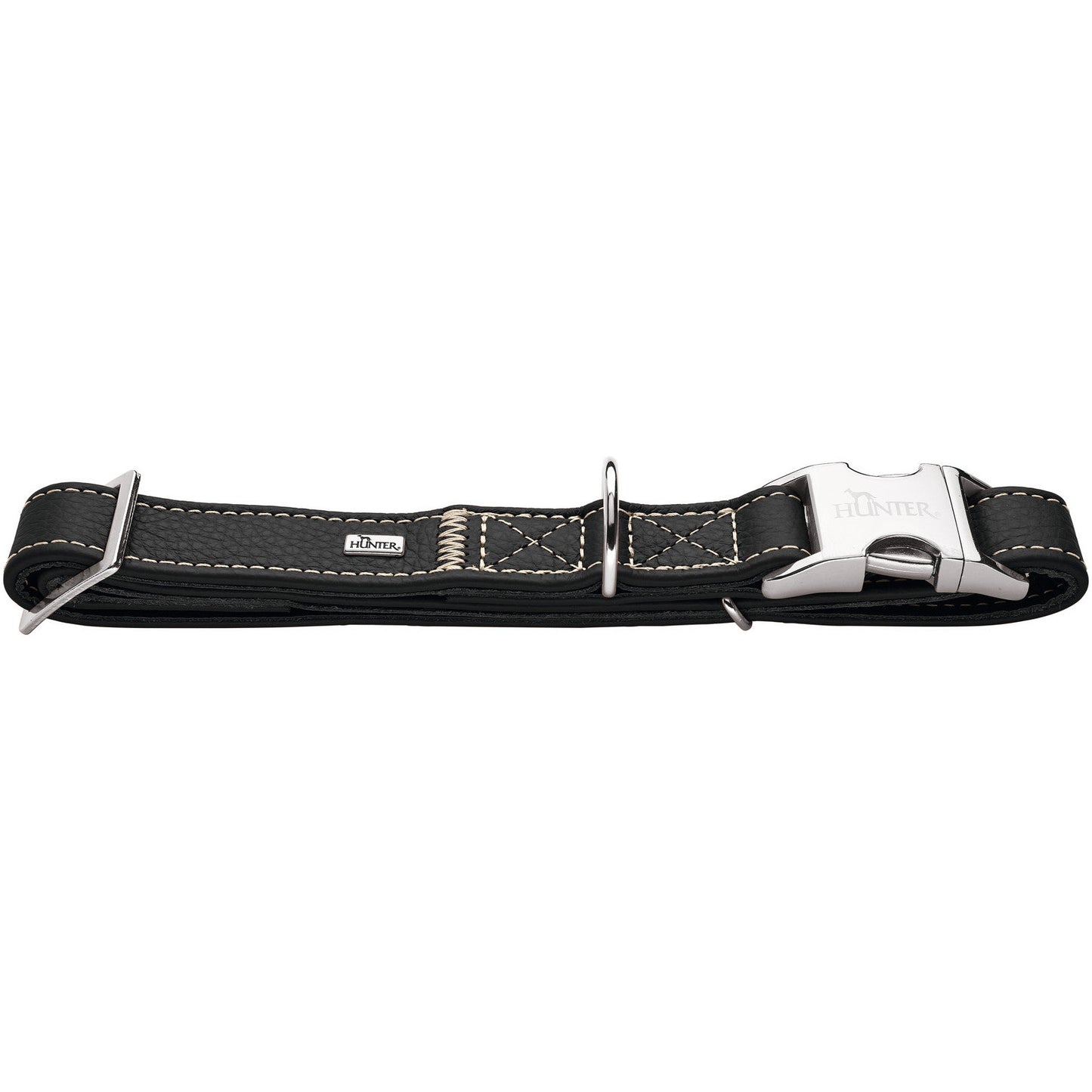 Cannes Leather Alu-Strong Dog Collar