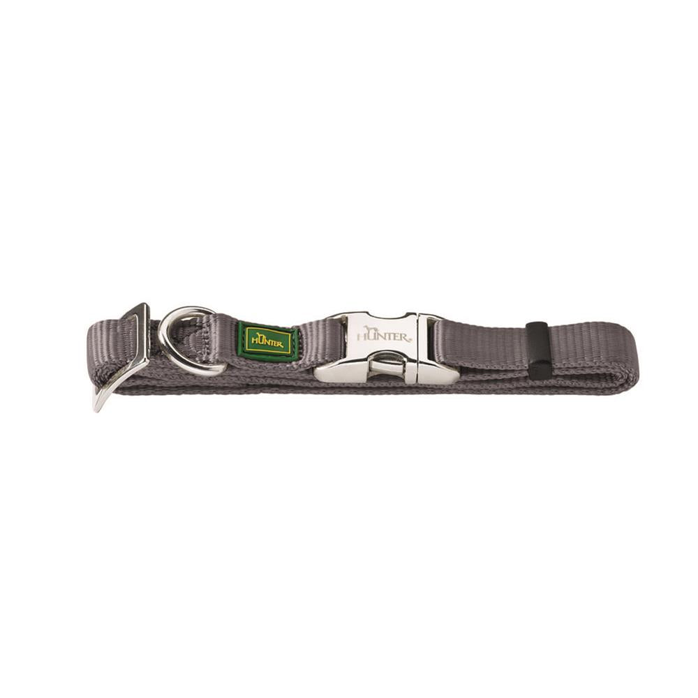 Nylon Vario Basic Alu-Strong Dog Collar grey