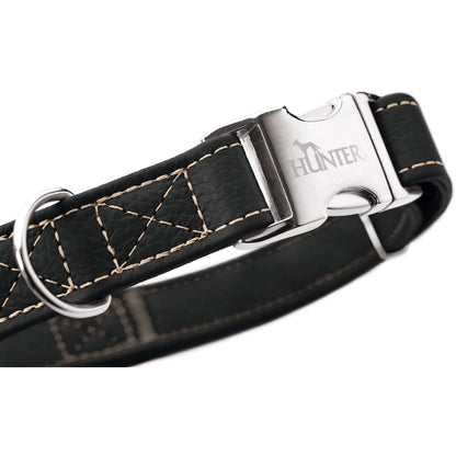 Cannes Leather Alu-Strong Dog Collar