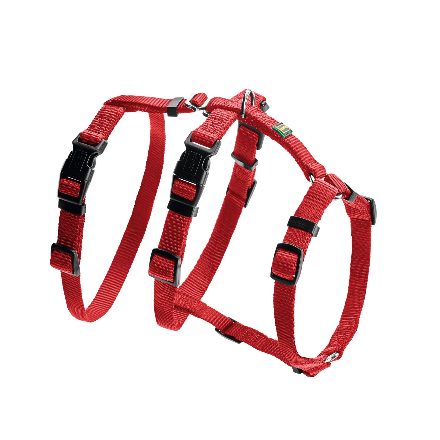 Nylon Safety Dog Harness Vario Rapid red