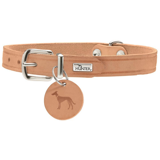 Dog Leather Collar Robust, Stylish, Made in Germany HUNTER