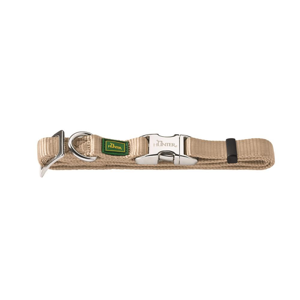 Nylon Vario Basic Alu-Strong Dog Collar cream