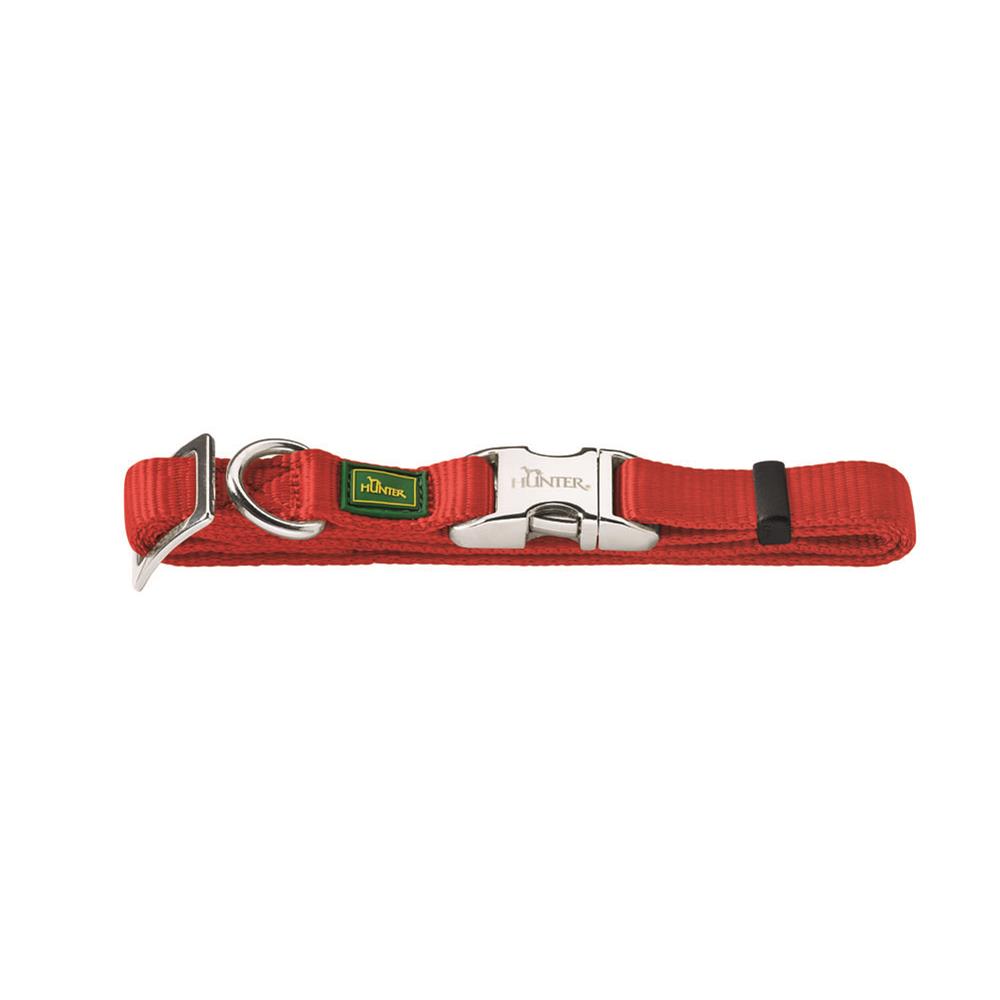 Nylon Vario Basic Alu-Strong Dog Collar red