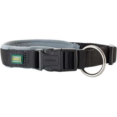 Nylon Neoprene Dog Collar Vario Plus black